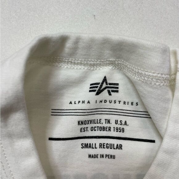 Alpha Industries x Playboy Graphic T-shirt Men Small White Short Sleeve - Picture 6 of 7